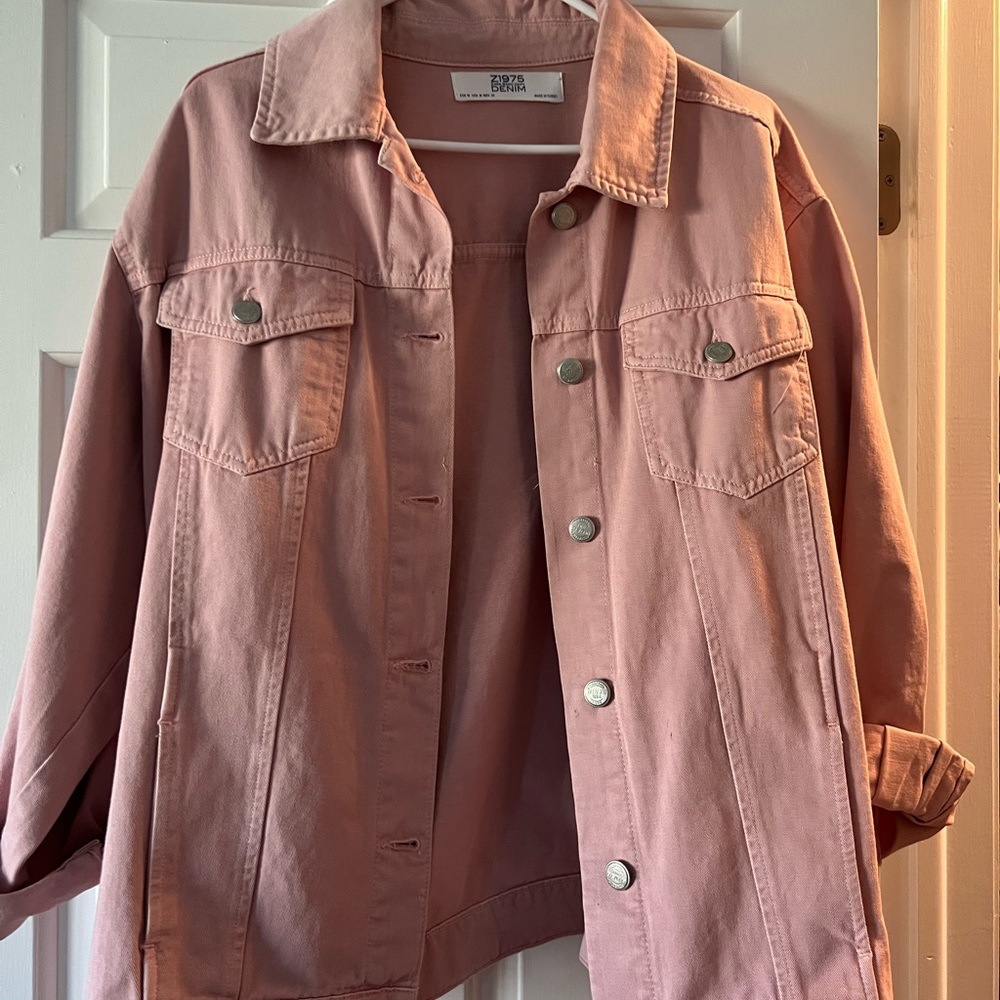 Zara Pink Denim Jacket